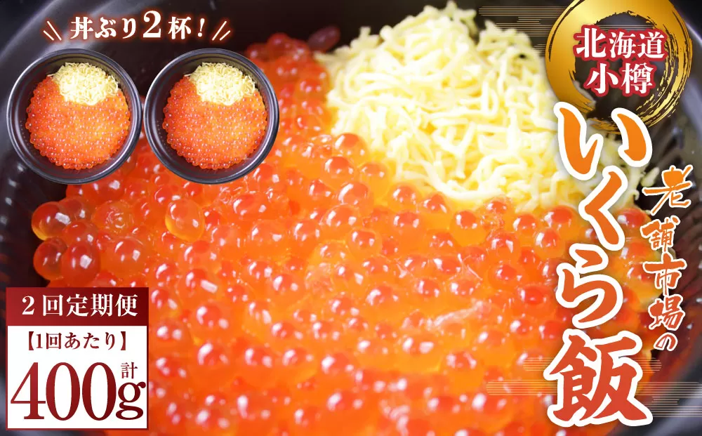 [2回定期便][785]いくら飯(いくら醤油漬け) 200g×2個 (400g)