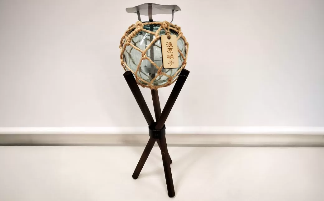 国内唯一の浮き玉製造工場、浅原硝子製造所のガラス浮き玉キャンドルとスタンドセット キャンドル キャンドルホルダー ガラス スタンド 浮き玉 雑貨 インテリア 小物 プレゼント 贈り物 セット