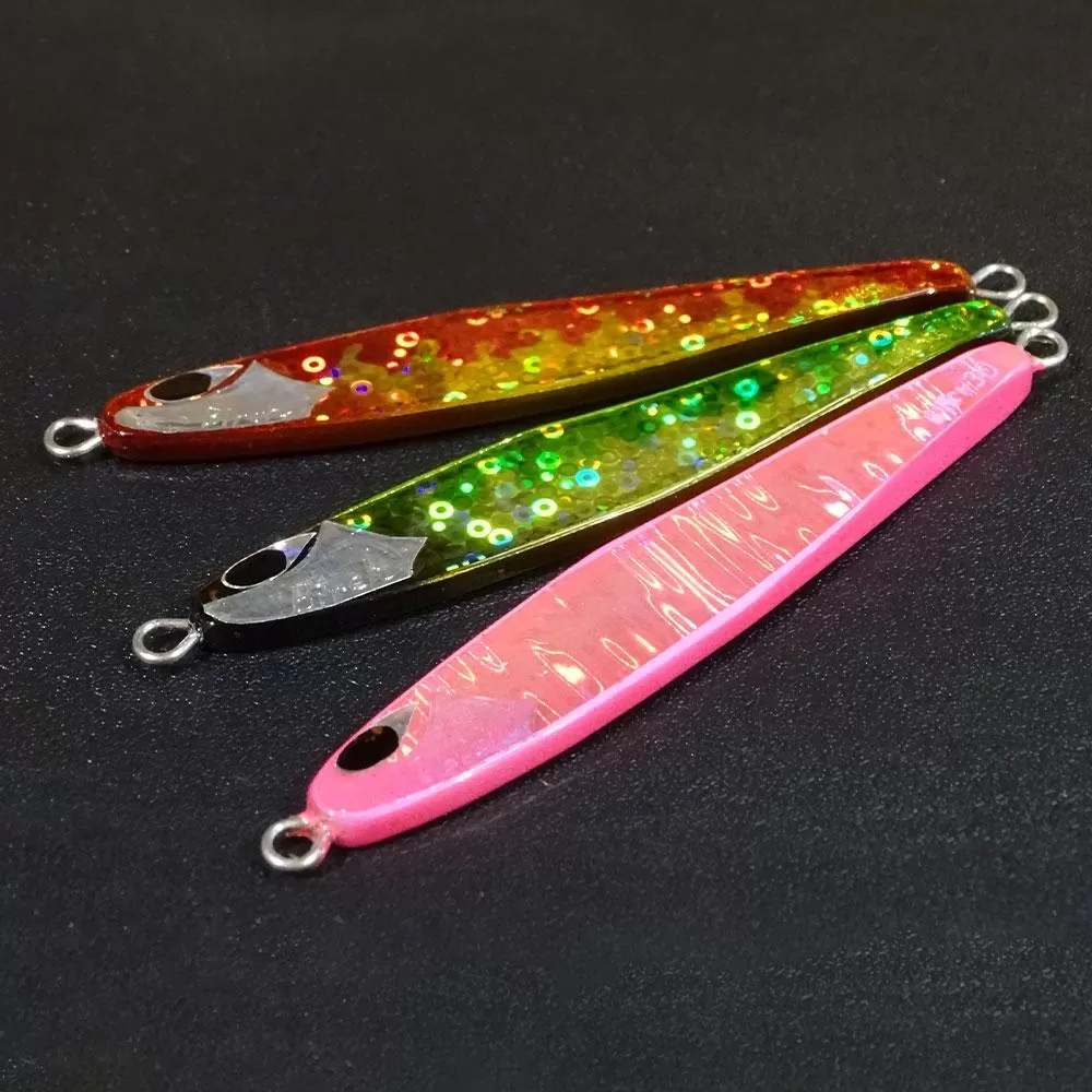ハンドメイド ジグ 20g×3点セット (赤金・緑金・ピンク) ルアー 釣具