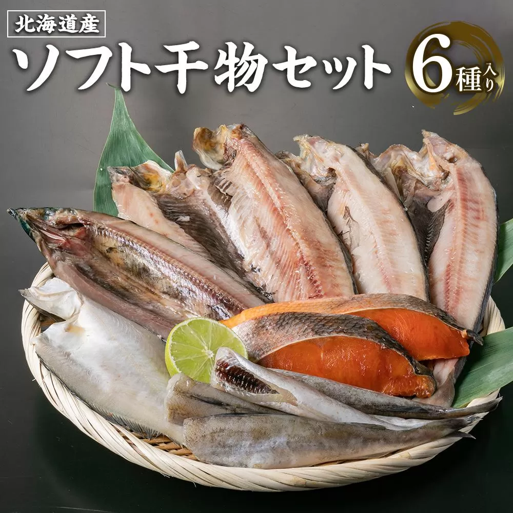北海道産 ソフト 干物セット 6種 ほっけ にしん 秋鮭 さんま かれい