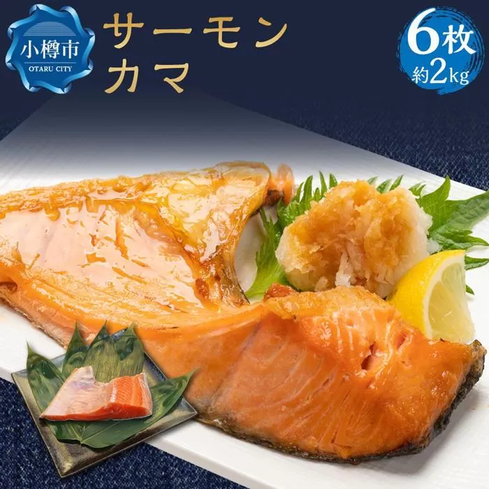 サーモン カマ 6枚 約2kg 希少部位 トラウトサーモン