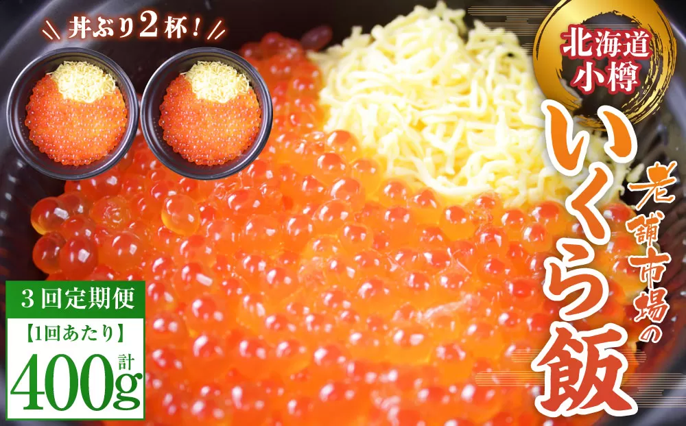 【3回定期便】【785】いくら飯(いくら醤油漬け) 200g×2個 (400g)