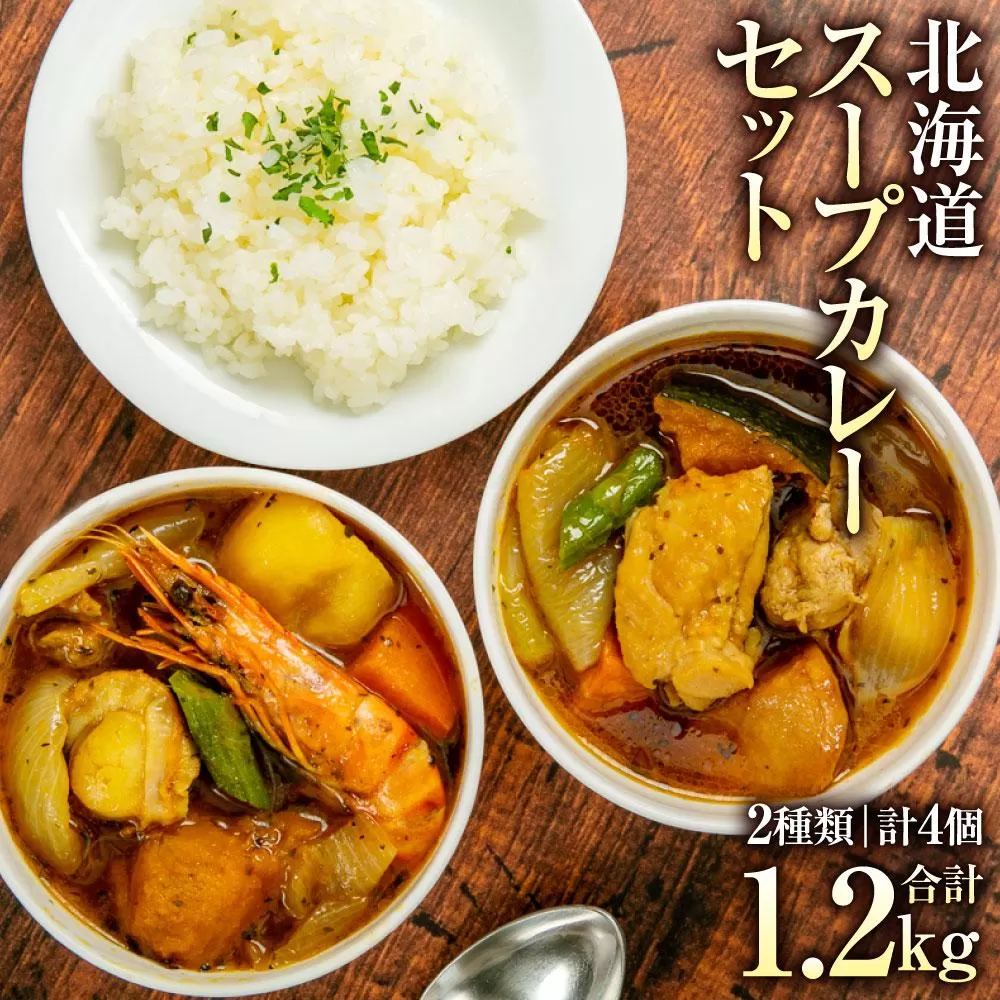 [A26] 北海道 スープカレー セット 2種類 300g×4個