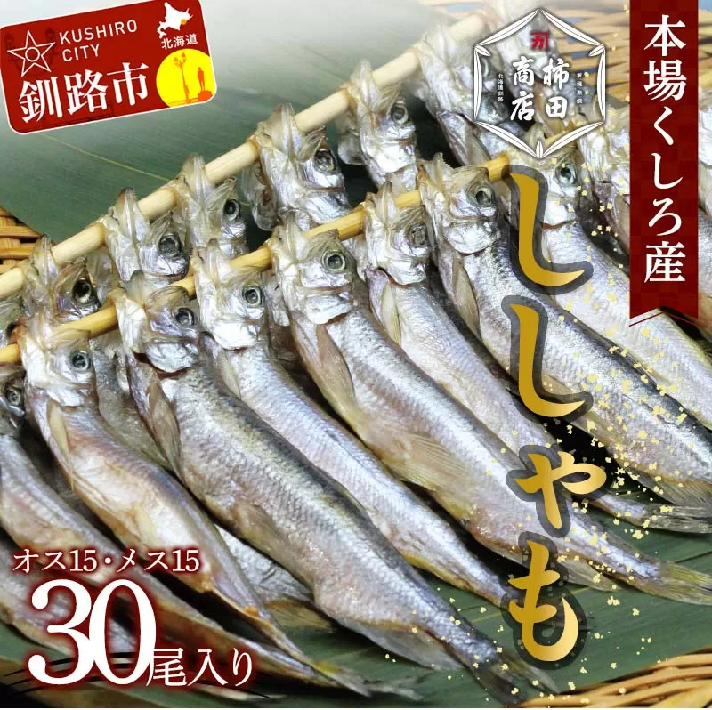 北海道釧路市 本場くしろ産 ししゃもオス・メス30尾入り！ ふるさと納税 魚 ししゃも F4F-4545