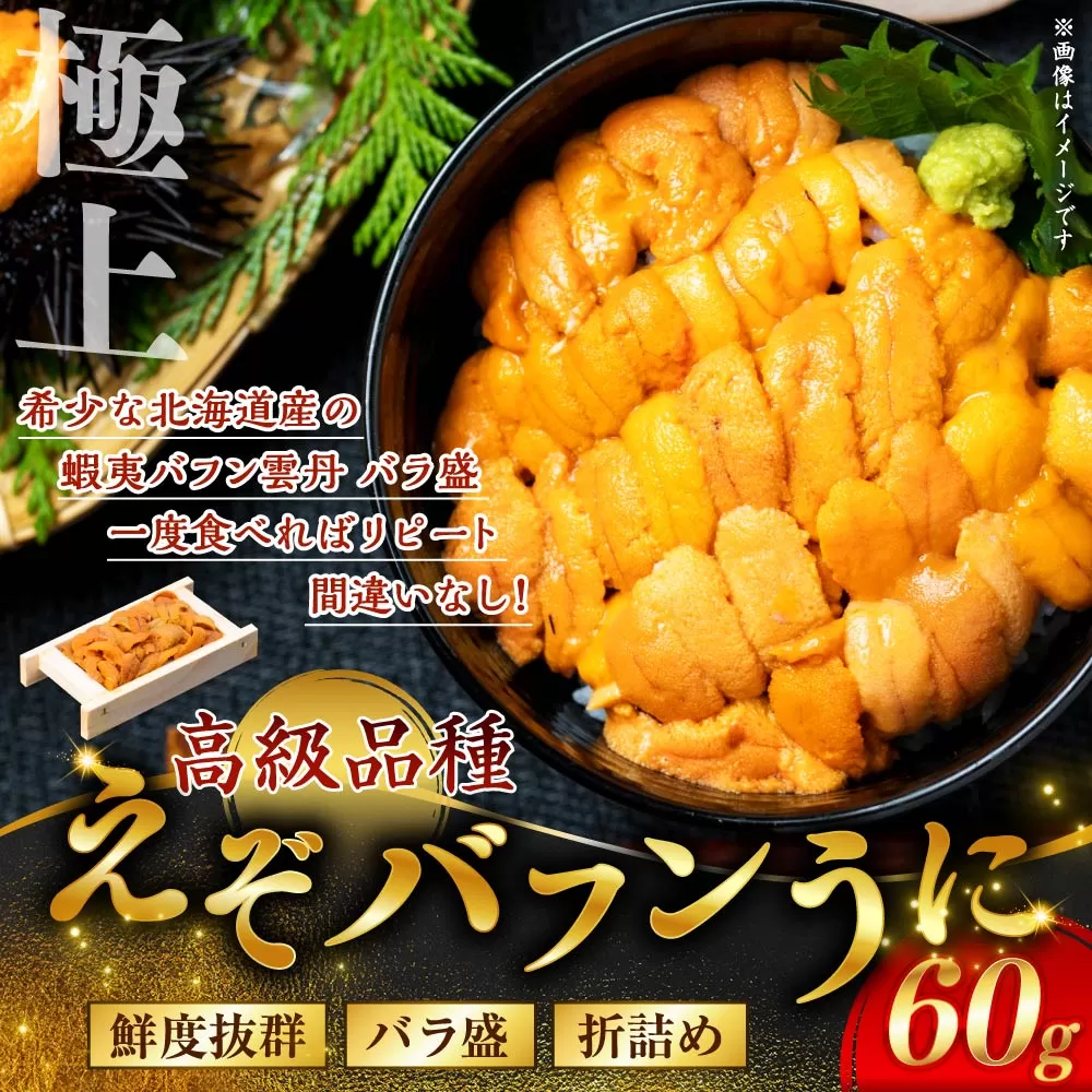 【鮮度抜群！極上生ウニ】生うに折60g ふるさと納税 うに F4F-3207