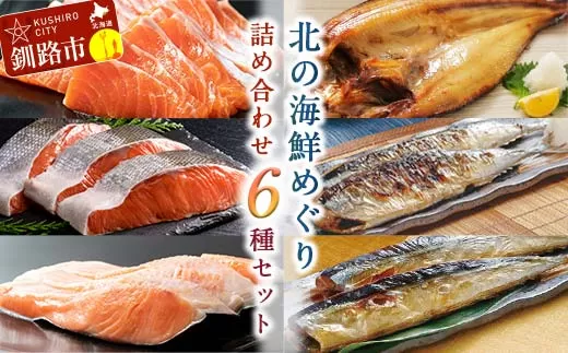 通常発送 海鮮 詰め合わせ 6種セット 北の海鮮めぐり 鮭 サーモン さんま ほっけ 干物 刺身 紅鮭 銀鮭 開きホッケ セット 海鮮福袋  F4F-2791