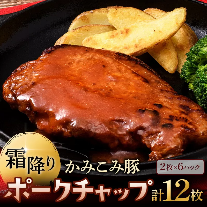 北海道釧路市 かみこみ豚のポークチャップ 200g×2枚×6パック 計12枚 合計 2.4kg 豚肉 豚丼 北海道  真空 豚 ポーク F4F-2363