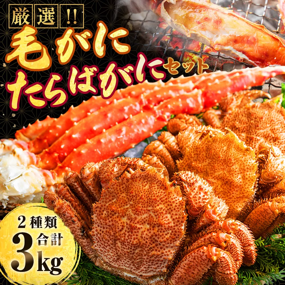 厳選!! 毛がに・たらばがにセット（B） ふるさと納税 かに 蟹