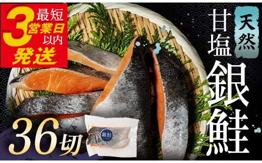 銀鮭 3切×12パック 計36切れ 朝ごはんやお弁当に 銀鮭 36切れ 真空保存 甘塩 銀鮭 鮭 しゃけ サケ さけ ご飯のお供 朝食 真空 朝食 お弁当 おかず 小分け 大容量 通常発送 F4F-2843