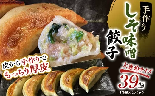 通常発送 しそみそ餃子39個(13個×3) 決済から14日前後で発送 F4F-4085