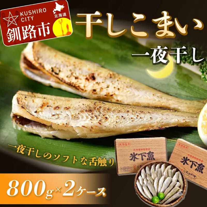 干しこまい（一夜干し）800g×2ケース ふるさと納税 魚 F4F-0918