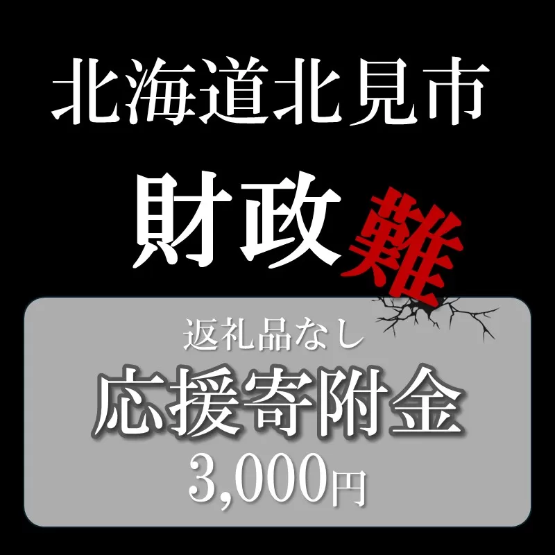 【返礼品なし】北海道北見市 応援寄附(3,000円分)【223-0002】