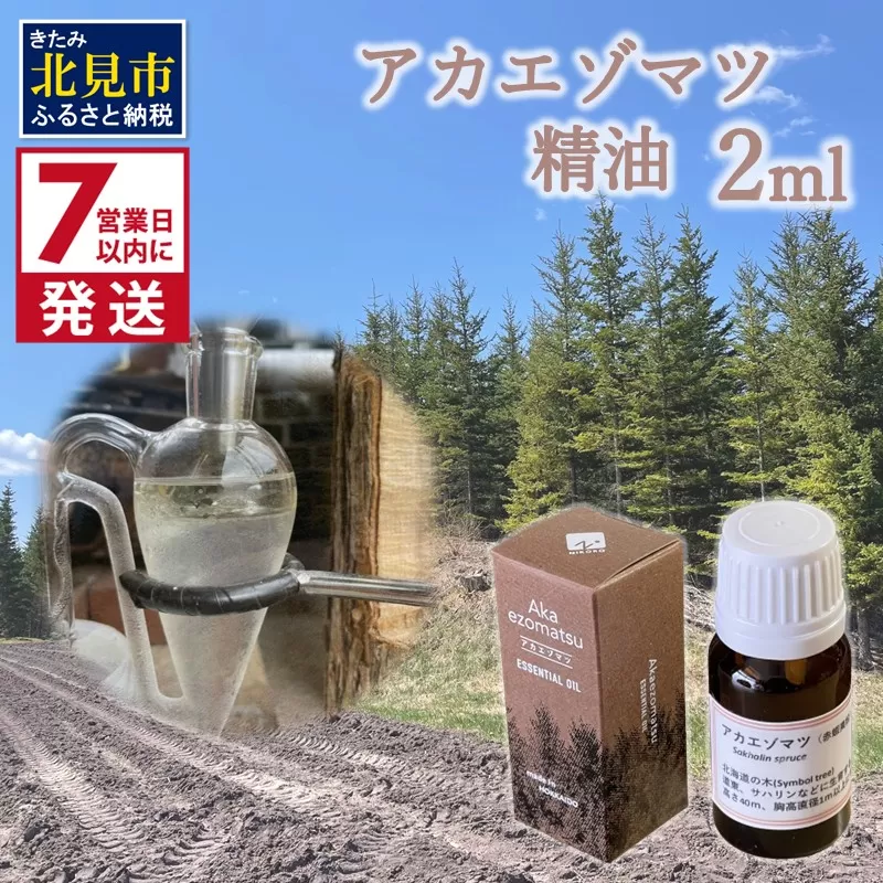 《7営業日以内に発送》アカエゾマツ精油 2ml ( 精油 オイル アロマ エッセンシャルオイル )【203-0001】