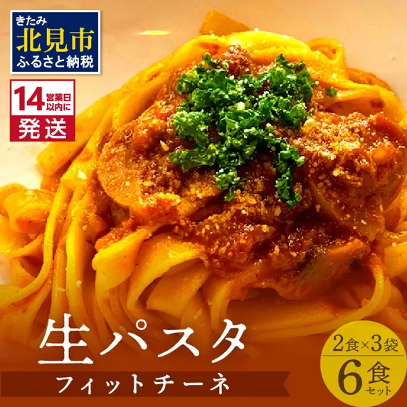 《14営業日以内に発送》【北海道産小麦100％使用】津村製麺所がつくる本格 生パスタ フィットチーネ 6食入 ( パスタ 麺 麺類 北海道 北見市 生麺 モチモチ )【003-0031】