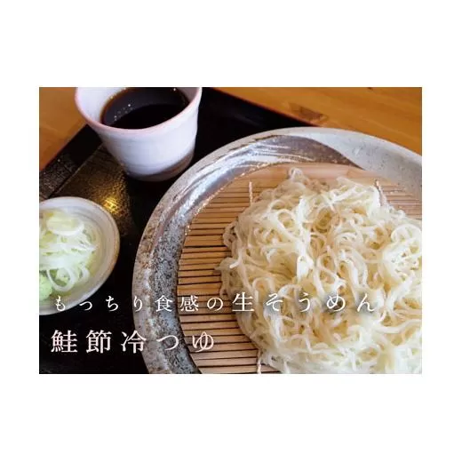 これぞ本物の生の味!元祖生そうめん4食×1箱（鮭節冷つゆ味×4）【16114】