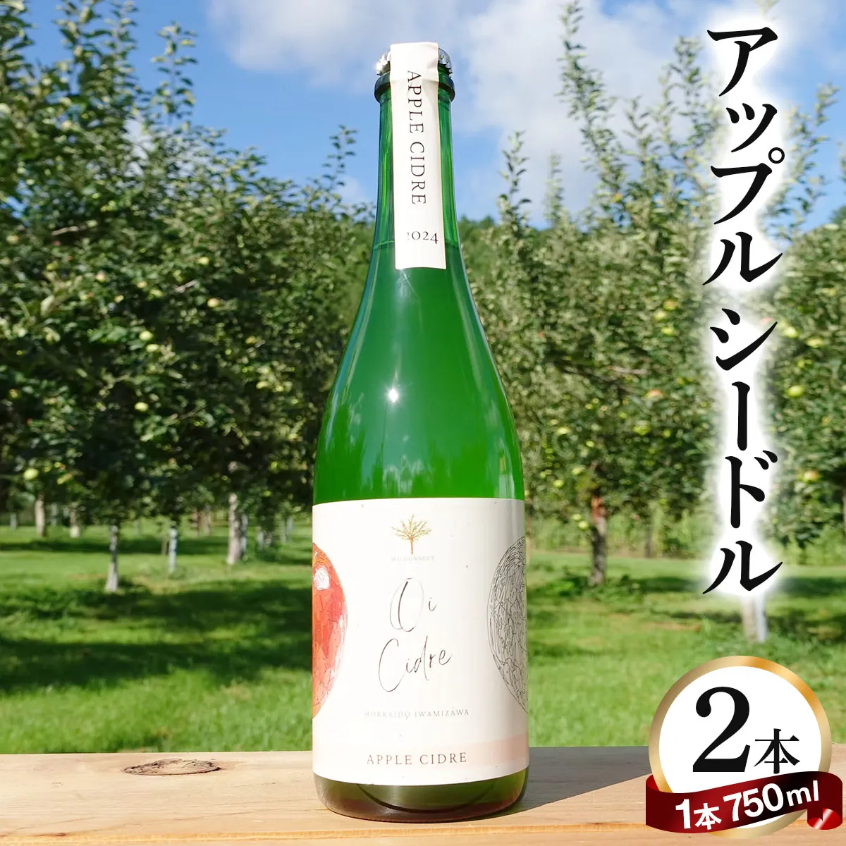 【数量限定】oi cidre（オイシードル）APPLE CIDRE 2本入り