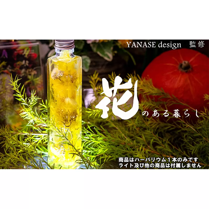 ハーバリウム yellow 【花季・YANASE design.】 北海道 芦別市