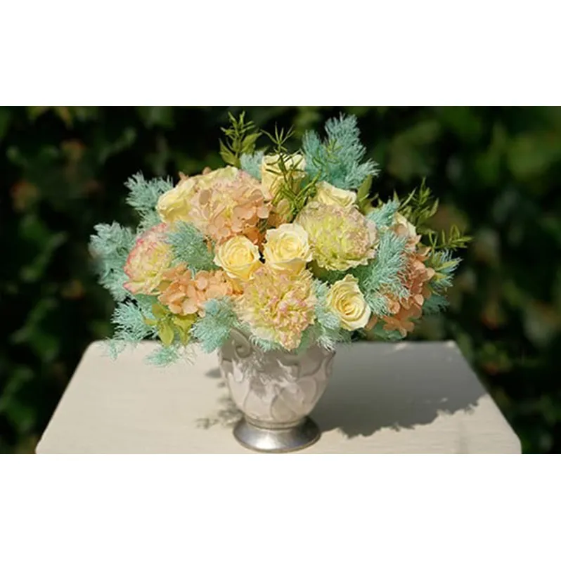 プリザーブドフラワー Calm mix 花季 YANASE design. ミックス アクリルケース ブリザードフラワー ドライフラワー 花 おしゃれ かわいい シンプル インテリア 飾り 花 置物 北海道 芦別市