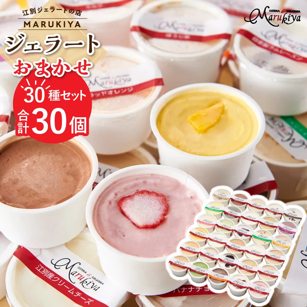 【合計30個】ジェラートおまかせ30種（80ml×30個セット）