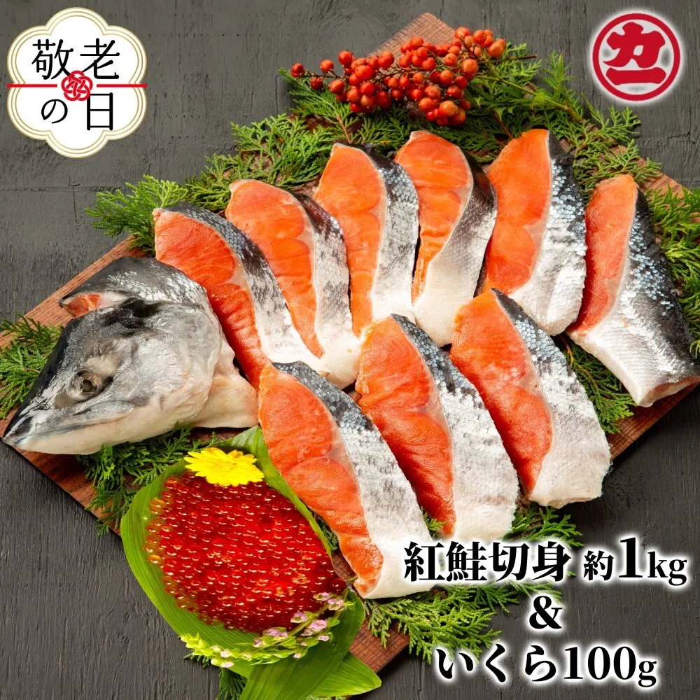 20-293 【敬老ギフト】塩紅鮭姿切身＆ますいくら醤油漬けセット