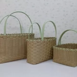 14-52 ショッピングバック3点セット(茶系)