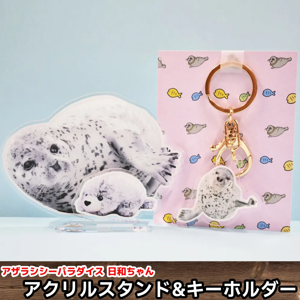 10-503 日和のアクリルスタンド・キーホルダー【アザラシシーパラダイスグッズ】