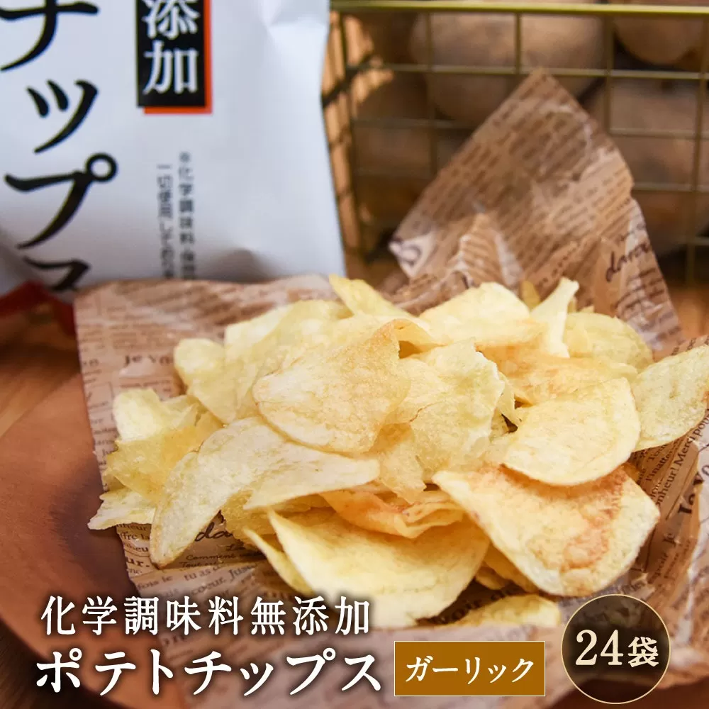 化学調味料無添加ポテトチップス ガーリック味(55g×24袋)