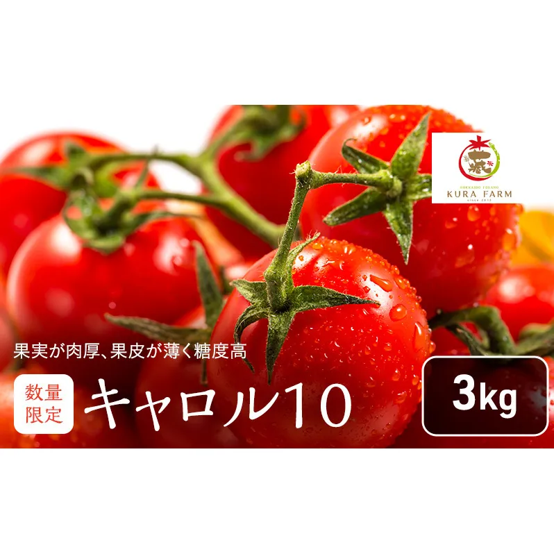 【2025年7月より発送】北海道 富良野市産 完熟ミニトマト（キャロル10）約1kg トマト 甘い 野菜 新鮮 数量限定 先着順 【藏ファーム】