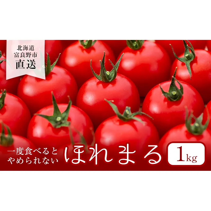 【2024年夏発送】ふらの ミニトマト 1kg（品種：ほれまる）北海道 富良野市 野菜 新鮮 直送 トマト 道産 ふらの 送料無料 数量限定 先着順