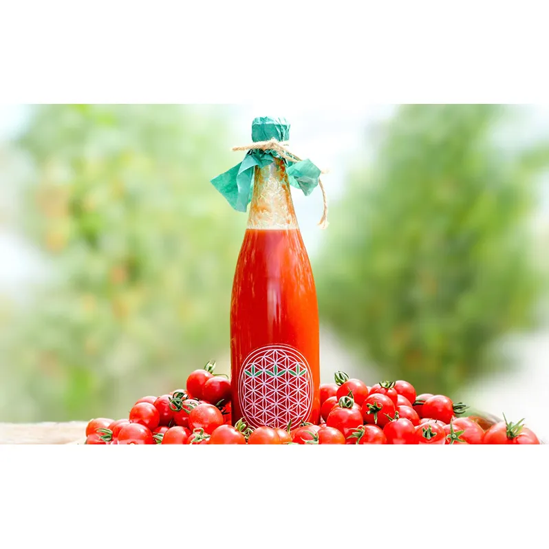 完熟 ミニトマト 100% ストレートジュース 北海道 富良野市 720ml×1本 トマトジュース トマト ジュース 濃厚 野菜 飲料 ソフトドリンク 瓶