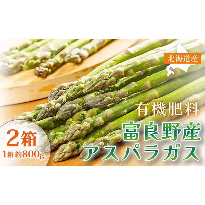 【春野菜 鮮度抜群 】富良野産 アスパラガス サイズ無選別 S～2L混合 800g×2箱｜北海道富良野市 4～5月上旬発送 シャキシャキ食感 贅沢 ギフト プレゼント アスパラ アスパラガス グリーンアスパラ 料理用 春季限定