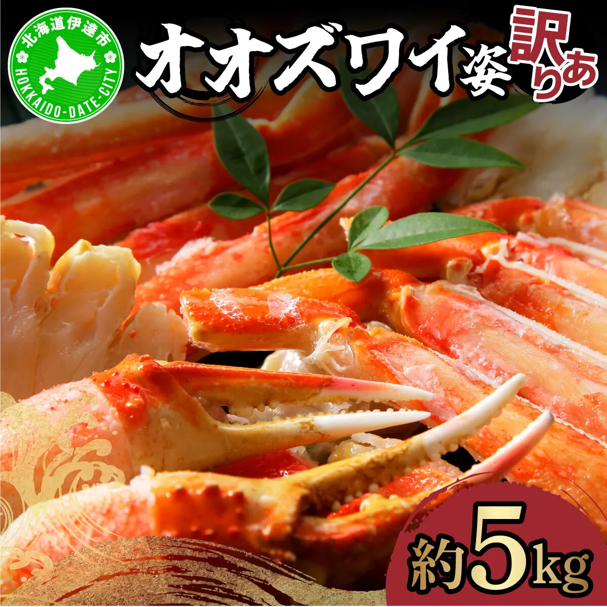 オオズワイ姿（訳あり品）5kg｜かに カニ ズワイガニ オオズワイ【ysk-003】