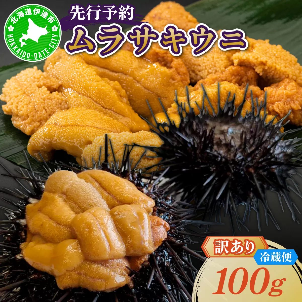 ＜先行予約＞ 北海道産 ムラサキウニ（訳あり）【ogm-028】うに 海鮮 訳あり 国産 北海道 伊達 ふるさと納税