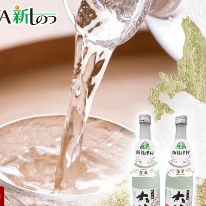 新篠津村産 「彗星」使用 純米酒 大法螺（おおぼら） 720ml 2本 淡麗 辛口 日本酒 酒 お酒 彗星 特産品 冷 常温 ぬる燗 アルコール プレゼント 贈り物 北海道 新篠津村
