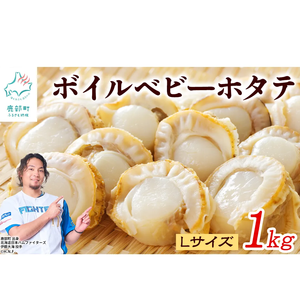 北海道産 ボイルベビー ホタテ Lサイズ 1kg 加熱用 ホタテ 帆立