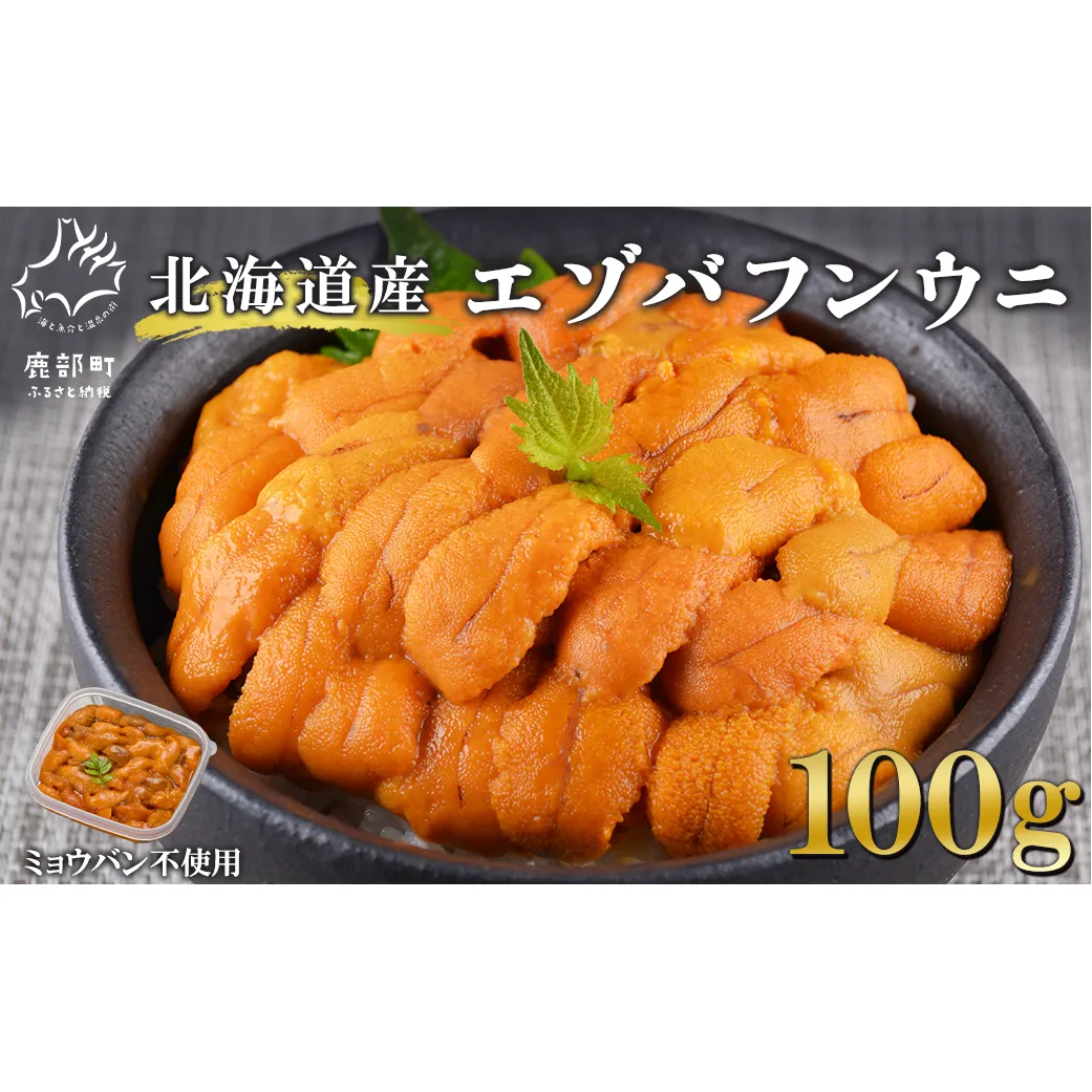 【北海道産】 天然エゾバフンウニで作った『ふり塩うに』100g 天然うに エゾバフンウニ 国産ウニ 冷凍うに 冷凍ウニ うに丼 塩うに うに ウニ