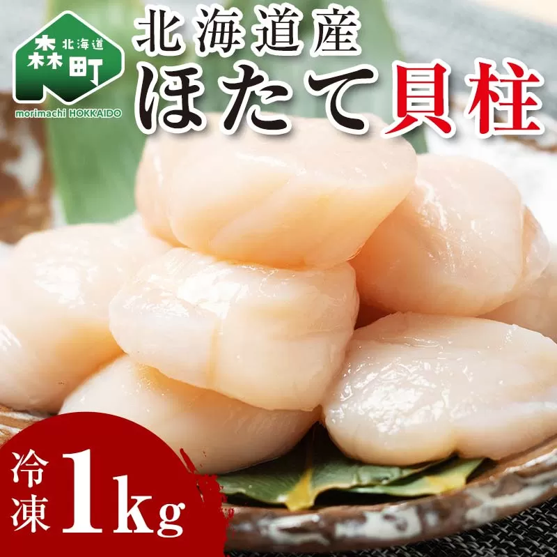北海道産冷凍ホタテ貝柱大（500g×2パック）「1kg」 ＜ワイエスフーズ＞ 小分け チャック付き 海鮮丼 森町 魚貝類 帆立 ホタテ ほたて 魚介類 貝 ふるさと納税 北海道 訳あり mr1-0832