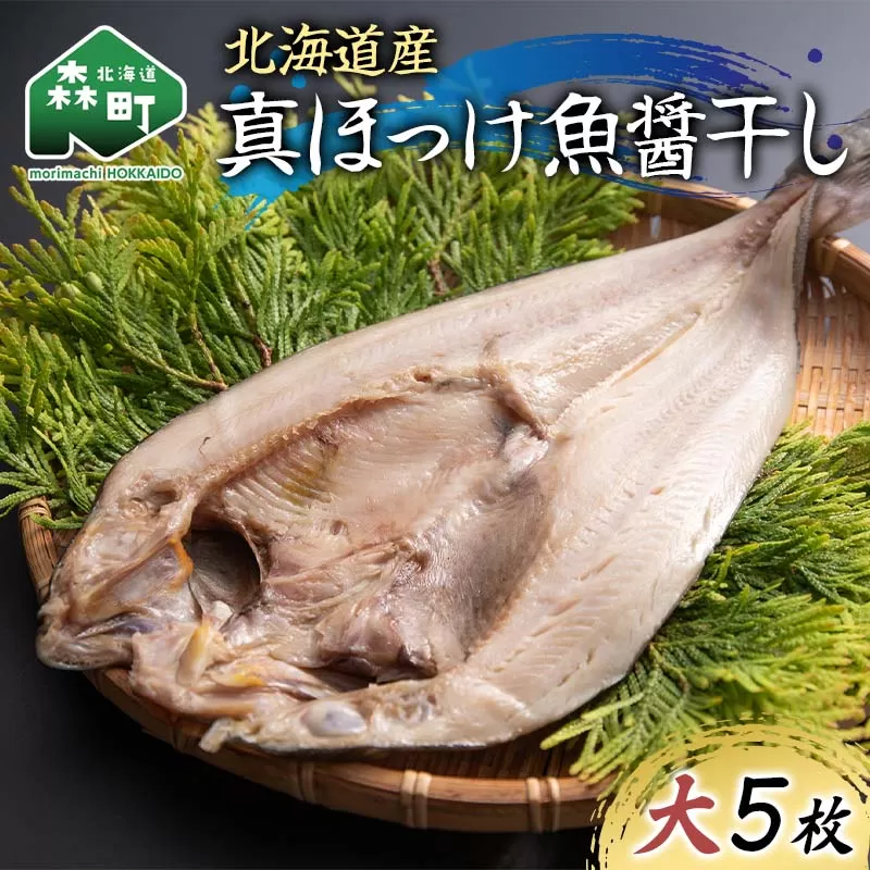 北海道産 真ほっけ魚醤干し 大5枚入り 魚介 海産物 海鮮 食品 北海道 森町 mr1-1215
