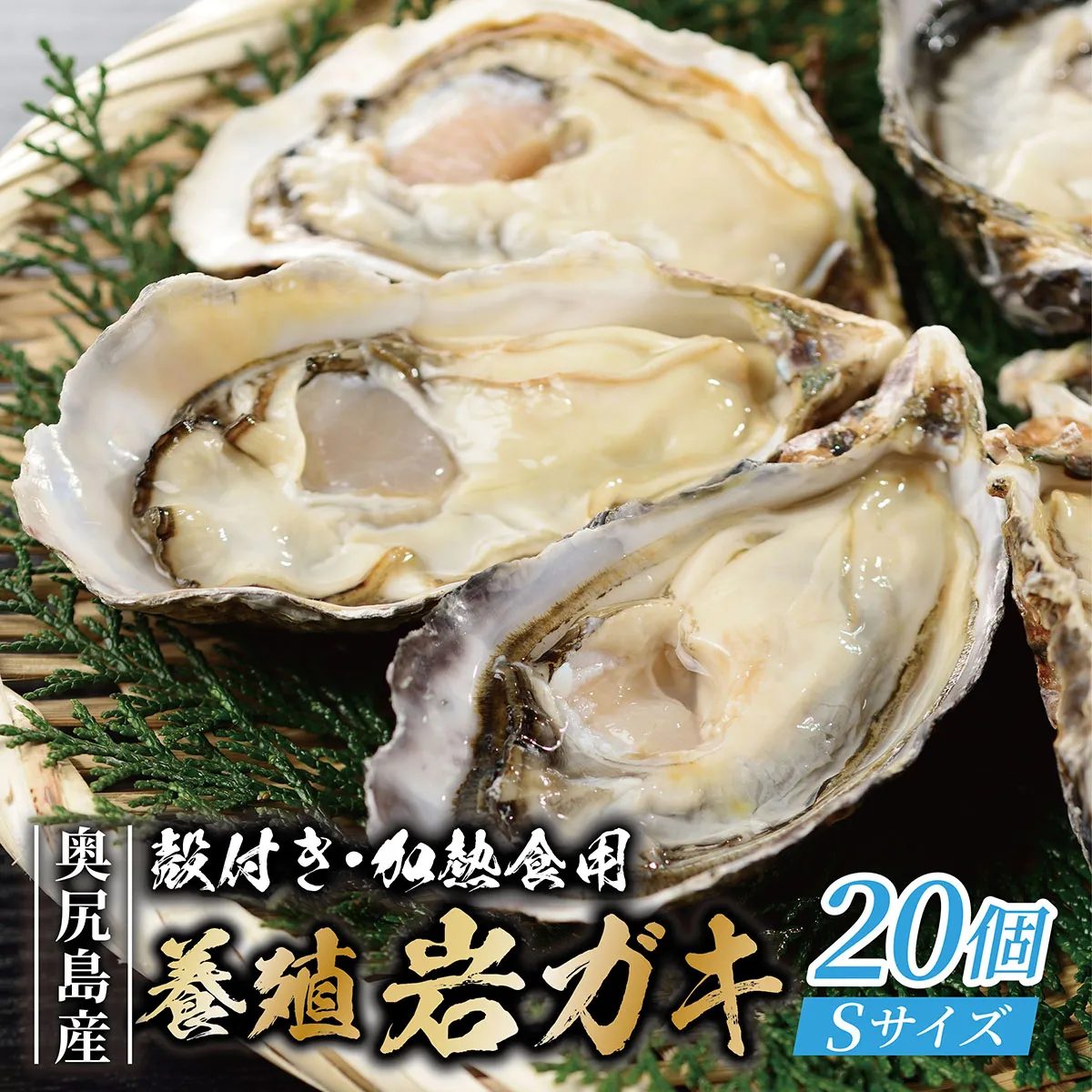 【先行予約 2026年7月20日頃より発送】奥尻島産 養殖岩ガキ【Sサイズ】殻付き 20個入り（加熱食用）〜豊かな海が育てた海の宝石〜  | 北海道 奥尻町 送料無料 OKS13-001