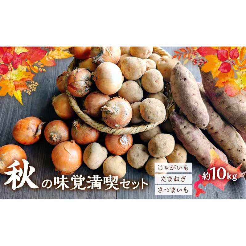 【2026年発送】 北海道 オーガニック 秋の味覚 じゃがいも 玉ねぎ さつまいも 約10kg 札幌黄 キタアカリ 馬鈴薯 ポテト サツマイモ 有機野菜 JAS 産直 産地直送 
