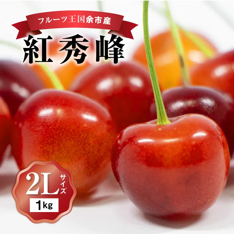 2026年発送【先行予約】令和8年産 紅秀峰【2Lサイズ】500g×2【ニトリ観光果樹園】余市 北海道 フルーツ王国 さくらんぼ サクランボ 桜桃 紅秀峰 余市産さくらんぼ 人気さくらんぼ ニトリ_Y074-0138