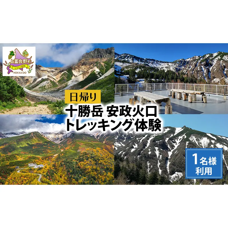 湯元 凌雲閣 日帰り 安政火口 トレッキング 体験 北海道 上富良野 サマー アクティビティ 十勝岳 夏期