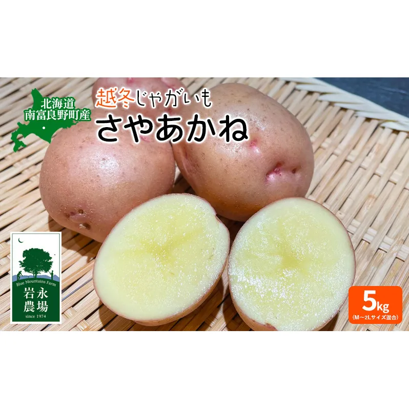北海道 南富良野町 越冬じゃがいも「さやあかね」5kg(M～2Lサイズ混合) 越冬 じゃがいも ジャガイモ さやあかね サヤアカネ 野菜 やさい 芋 北海道野菜 北海道産じゃがいも 