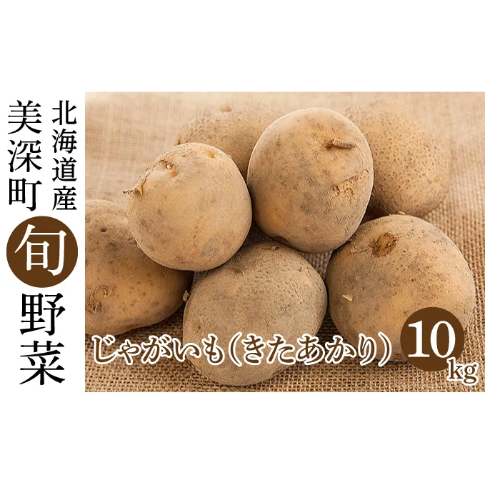 じゃがいも 10kg（きたあかり）北海道 美深町産 いも ジャガイモ 秋 北海道野菜 ホクホク 甘み 根菜 産地直送 