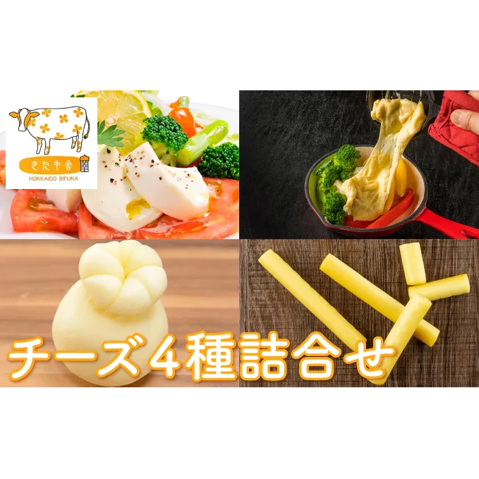 北海道美深町 チーズ4種詰め合わせ【北ぎゅう舎】 加工食品 乳製品 詰合せ 