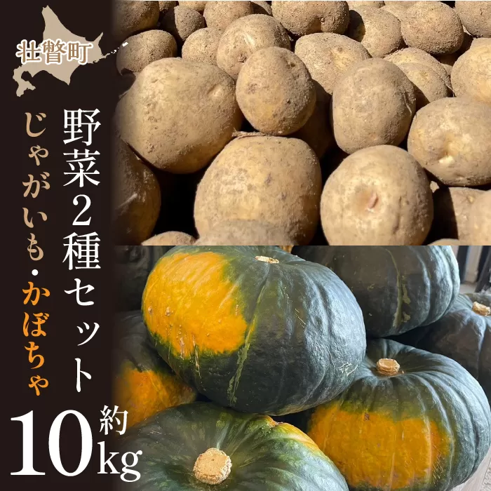 ＜2025年9月初旬よりお届け＞【農園直送】清水農園の野菜2種セット（じゃがいも・かぼちゃ）計約10kg SBTO006