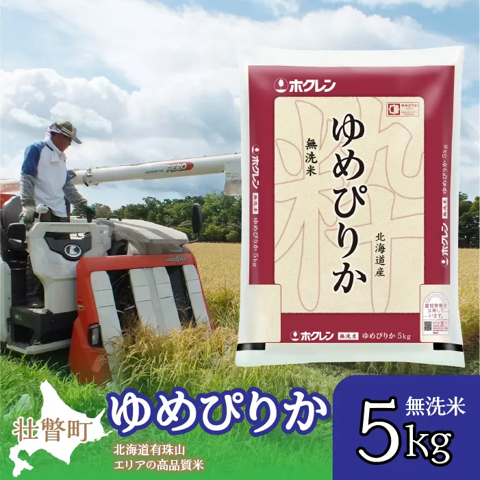 【令和6年産】（無洗米5kg）ホクレンゆめぴりか SBTD058