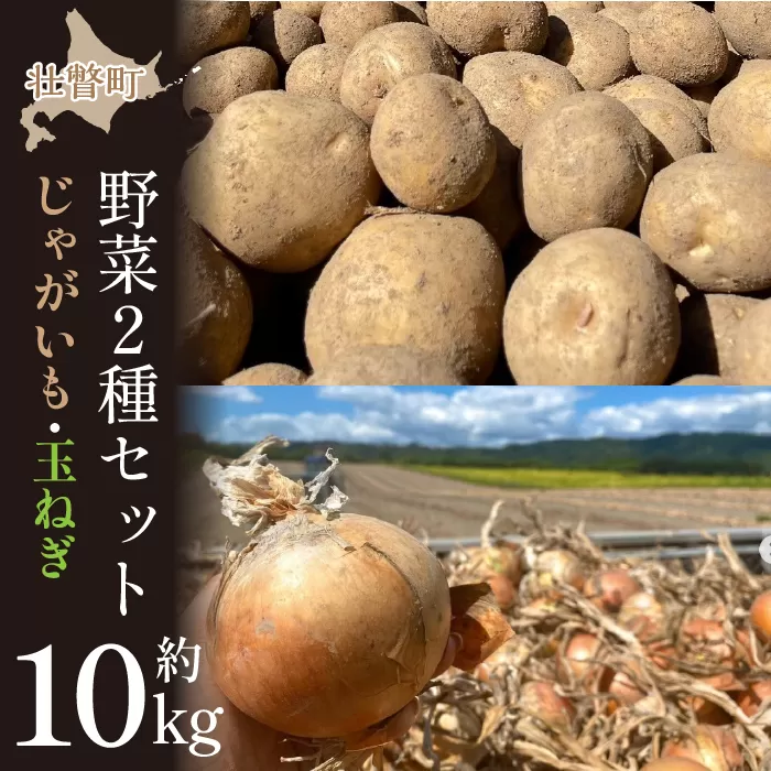 ＜2025年9月初旬よりお届け＞【農園直送】北海道壮瞥町産　清水農園の野菜2種セット（じゃがいも・玉ねぎ）計約10kg SBTO010