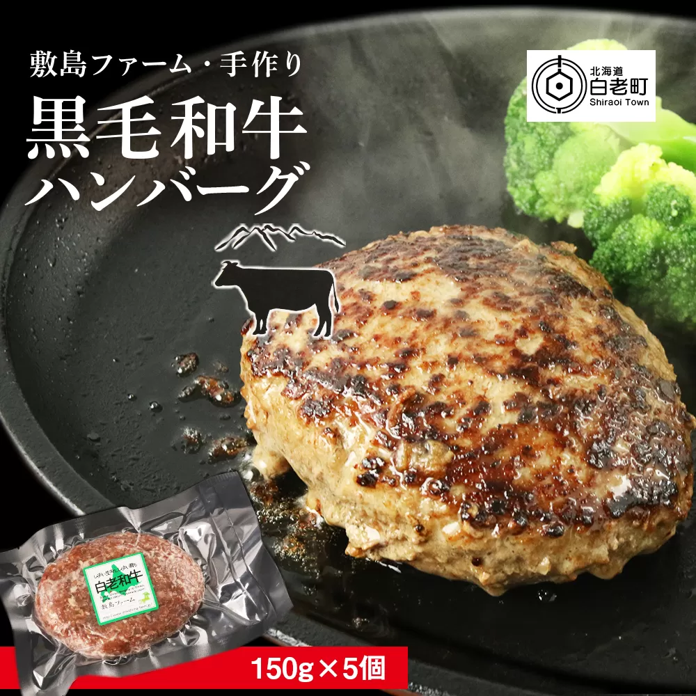 大人気！黒毛和牛手作りハンバーグセット≪敷島ファーム≫