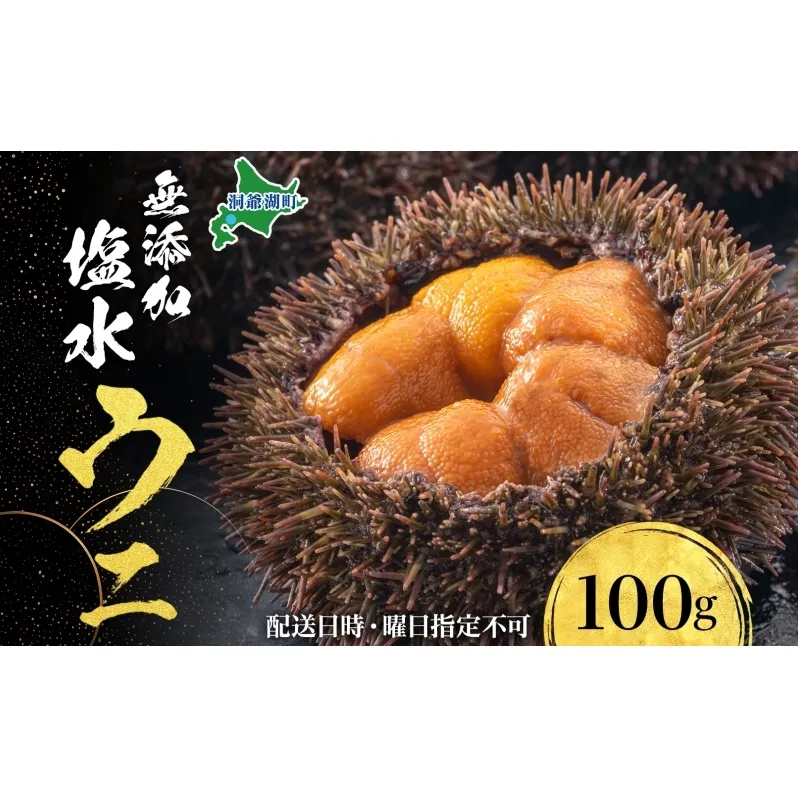 【配送日時・曜日指定不可】小川商店の無添加塩水ウニ100g×1パック※2024年5月中旬より順次出荷 北海道 海鮮 生うに うに 